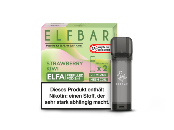 Elf Bar Elfa Pod Strawberry Kiwi 20mg/ml (2 Stück pro Packung)