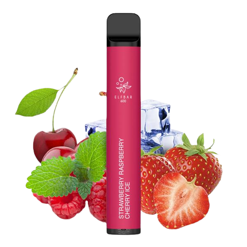 ELFBAR 600 Einweg E-Zigarette Strawberry Raspberry Cherry Ice 20MG