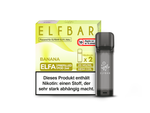 Elf Bar Elfa Pod Banana 20mg/ml (2 Stück pro Packung)