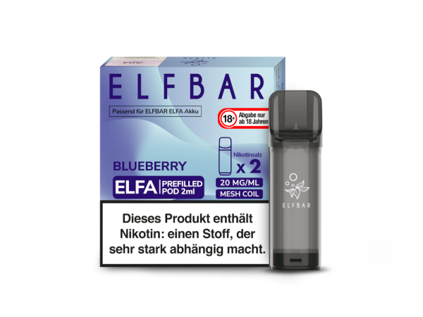 Elf Bar Elfa Pod Blueberry 20mg/ml (2 Stück pro Packung)