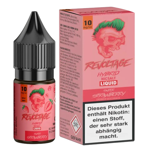 Revoltage - Super Strawberry - Hybrid Nikotinsalz Liquid 10 mg/ml