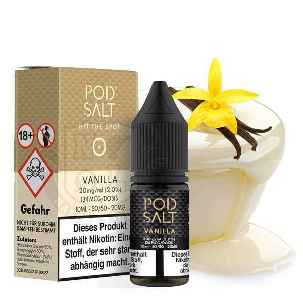 POD SALT Vanilla Nikotinsalz Liquid 10ml 20mg