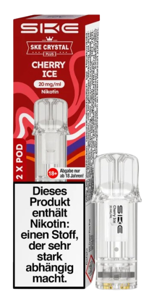 SKE - Crystal Plus Pod Cherry Ice 20 mg/ml (2 Stück pro Packung)
