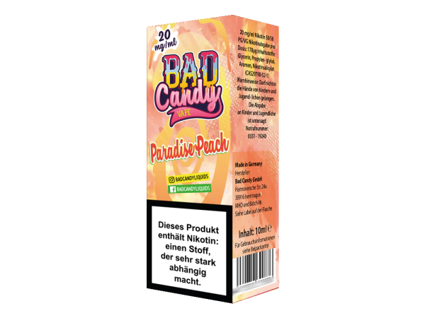Bad Candy Liquids Paradise Peach Nikotinsalz Liquid 20mg/ml