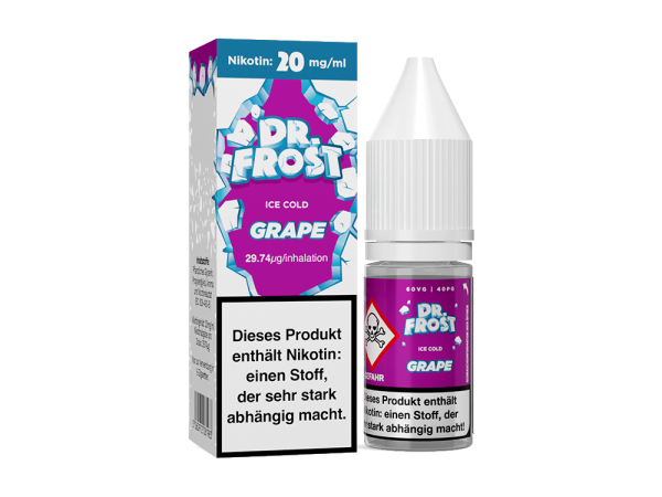 Dr. Frost Polar Ice Vapes Grape Ice Nikotinsalz Liquid 20mg/ml