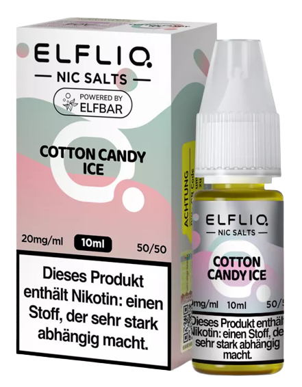 ELFLIQ - Cotton Candy Ice - Nikotinsalz Liquid 20 mg/ml