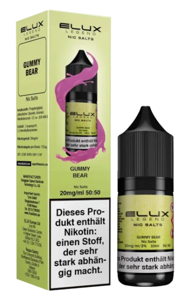 Elux - Gummy Bear - Nikotinsalz Liquid 20 mg/ml