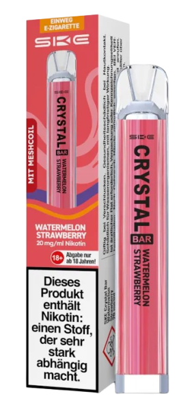 SKE Crystal Bar Watermelon Strwaberry 20MG