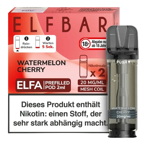 Elfbar Elfa Pod Watermelon Cherry 20mg/ml (2 Stück pro Packung)