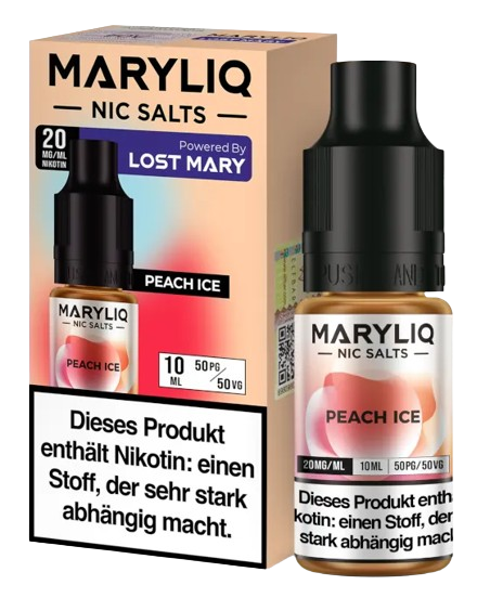 MARYLIQ - Peach Ice - Nikotinsalz Liquid 20 mg/ml