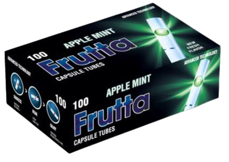 Frutta Filterhülsen mit Kapsel Apfel Minze 100 Stück