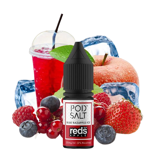 Pod Salt Fusion Reds Blue Razapple Ice E-Zigaretten Nikotinsalz Liquid 20mg/ml