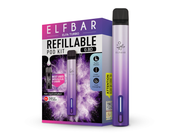 Elfbar - Elfa Turbo E-Zigaretten Set aurora-lila