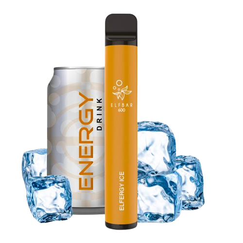 Elfbar 600 Einweg E Zigarette Nikotinfrei energy ice elfergy ice 0mg