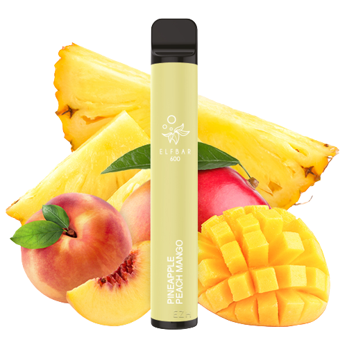 ELFBAR 600 Einweg E-Zigarette Pineapple Peach Mango 20mg/ml