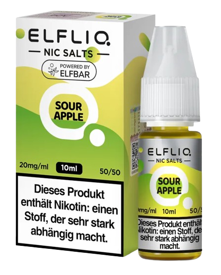 ELFLIQ - Sour Apple - Nikotinsalz Liquid 20 mg/ml