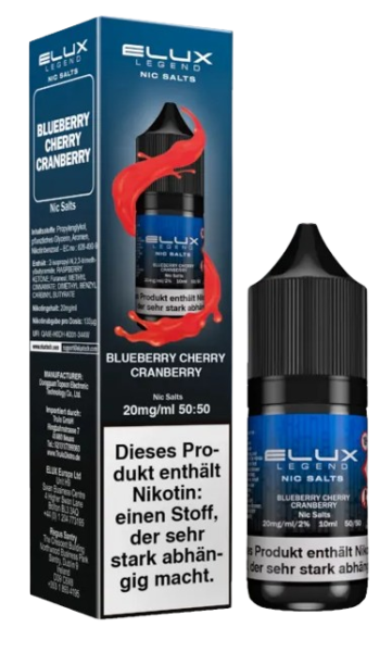 Elux - Blueberry Cherry Cranberry - Nikotinsalz Liquid 20 mg/ml