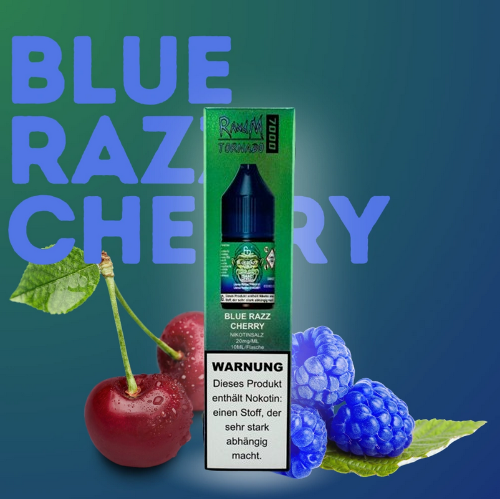 RandM Tornado 7000 Liquid 10ml Blue Razz Cherry