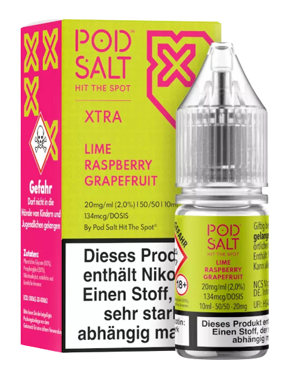 Pod Salt X Lime Raspberry Grapefruit Nikotinsalz Liquid 20mg/ml