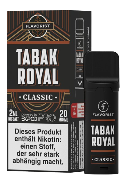 Flavorist Pod 20mg - Tabak Royal