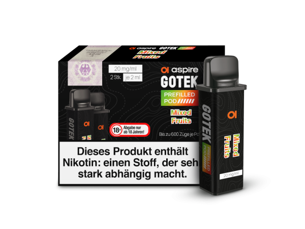 Aspire - GoTek Pod Mixed Fruits 20mg/ml (2 Stück pro Packung)