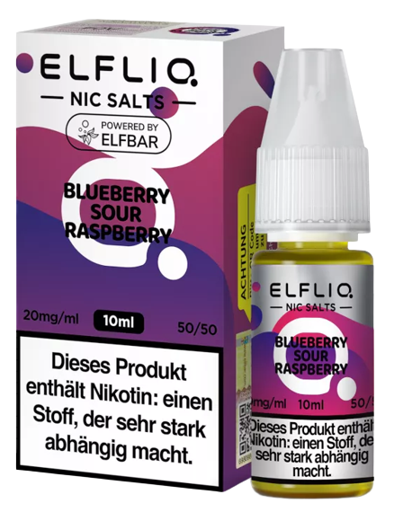 ELFLIQ - Blueberry Sour Raspberry - Nikotinsalz Liquid 10 mg/ml