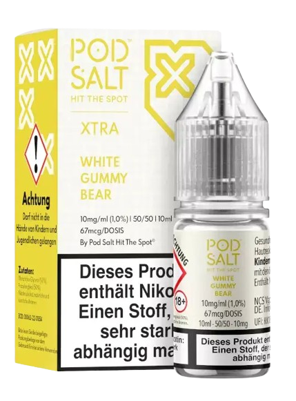 Pod Salt X - White Gummy Bear - Nikotinsalz Liquid 10 mg/ml