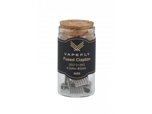 Vapefly 6x Prebuilt Ni80 Fused Clapton Coil 0.2 Ohm